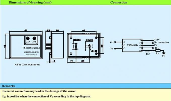 閉じたループの測定の交互になる電圧のためのホール効果素子電圧センサーの黒色